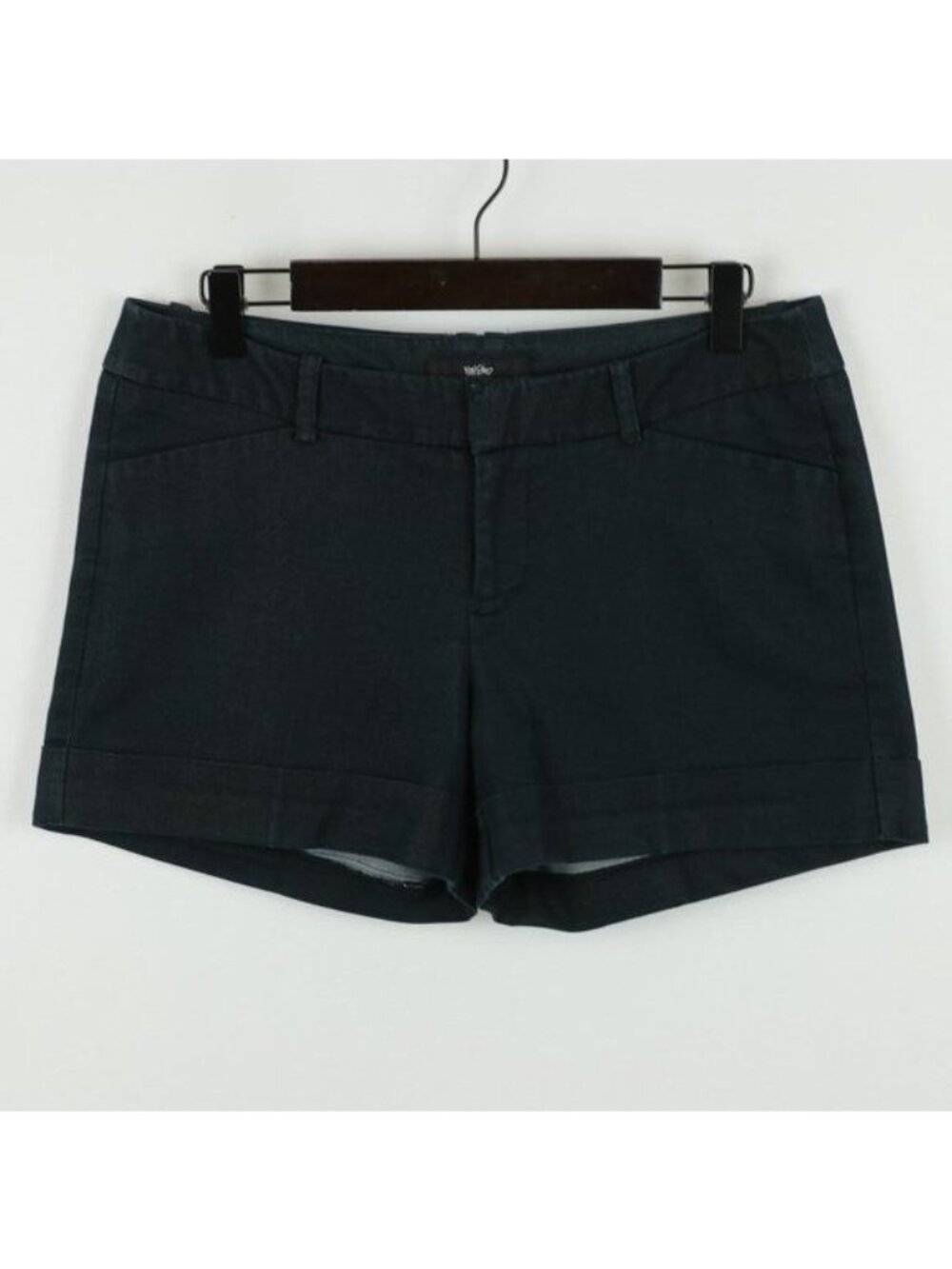 Mossimo Women's Size 4 Blue Stretch Mid Rise Rolled Hem Shorts